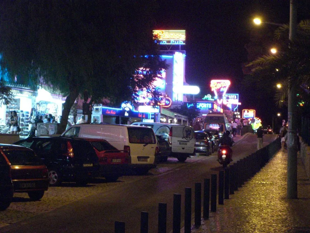 The Strip nightlife area in Albufeira, Algarve