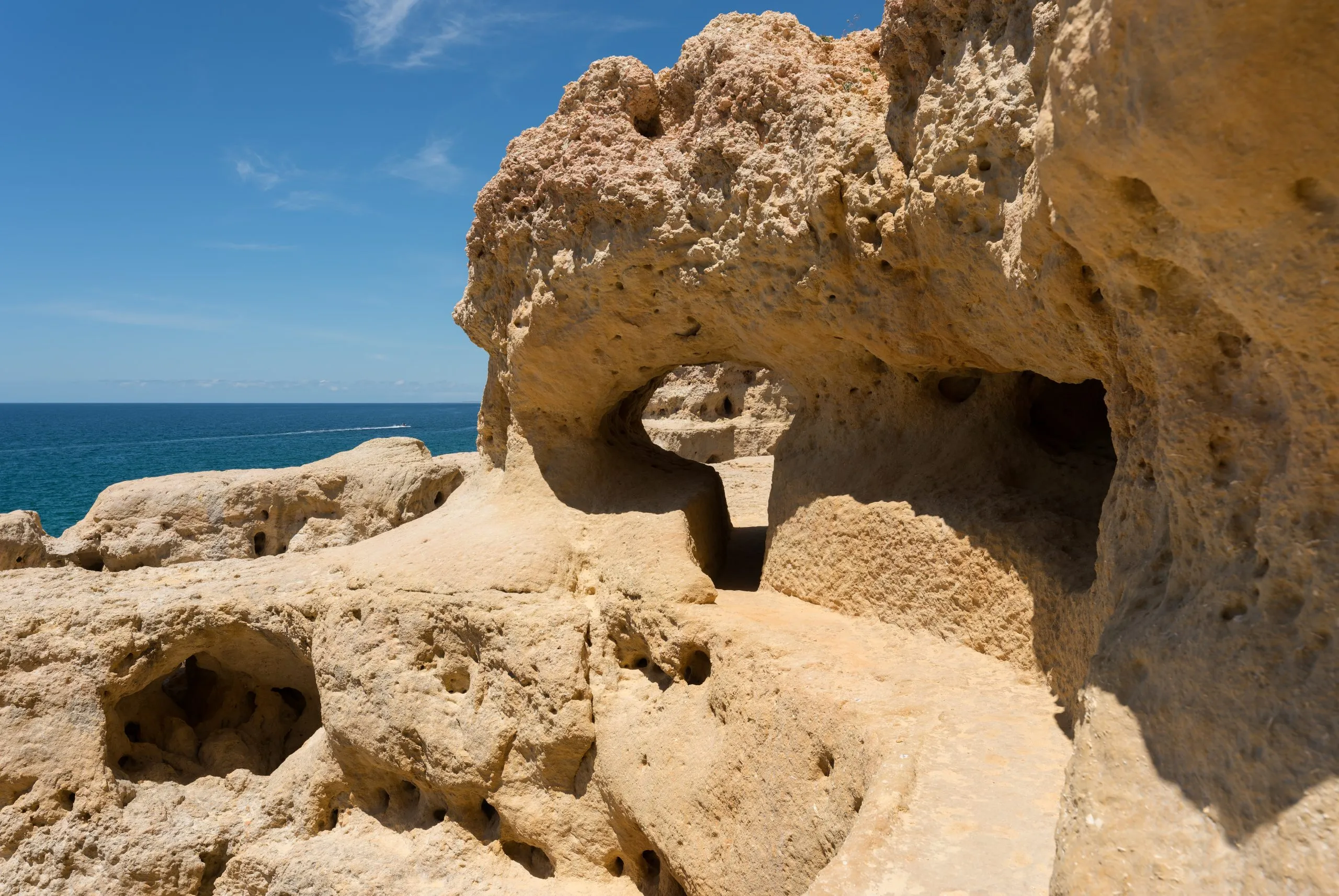 Algar Seco rock formations in Carvoeiro, Algarve