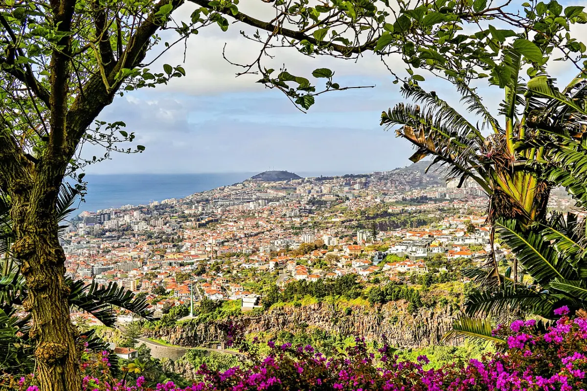 Funchal visto do Jardim Botânico da Madeira